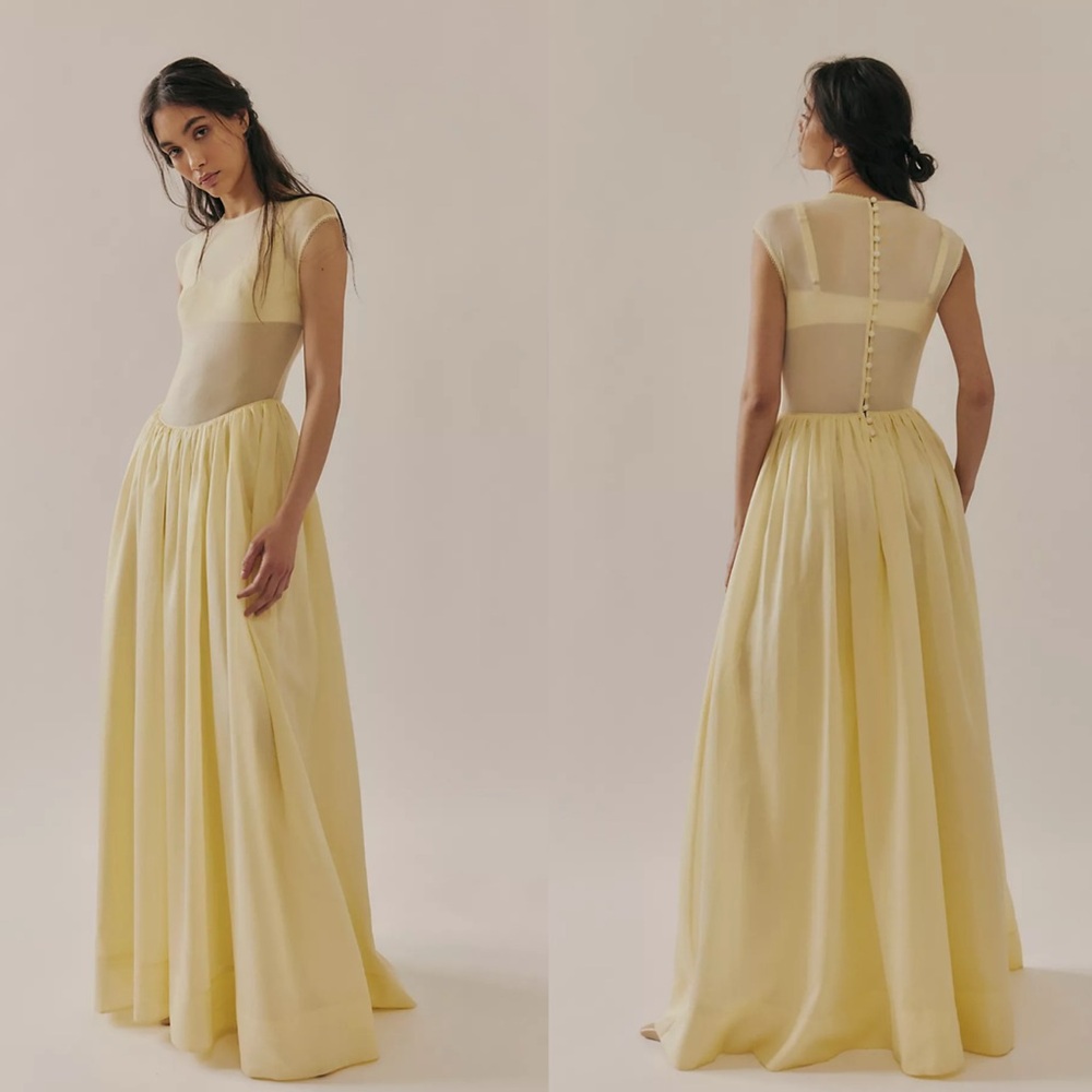 Hansen & Gretal Yellow Maxi Dress